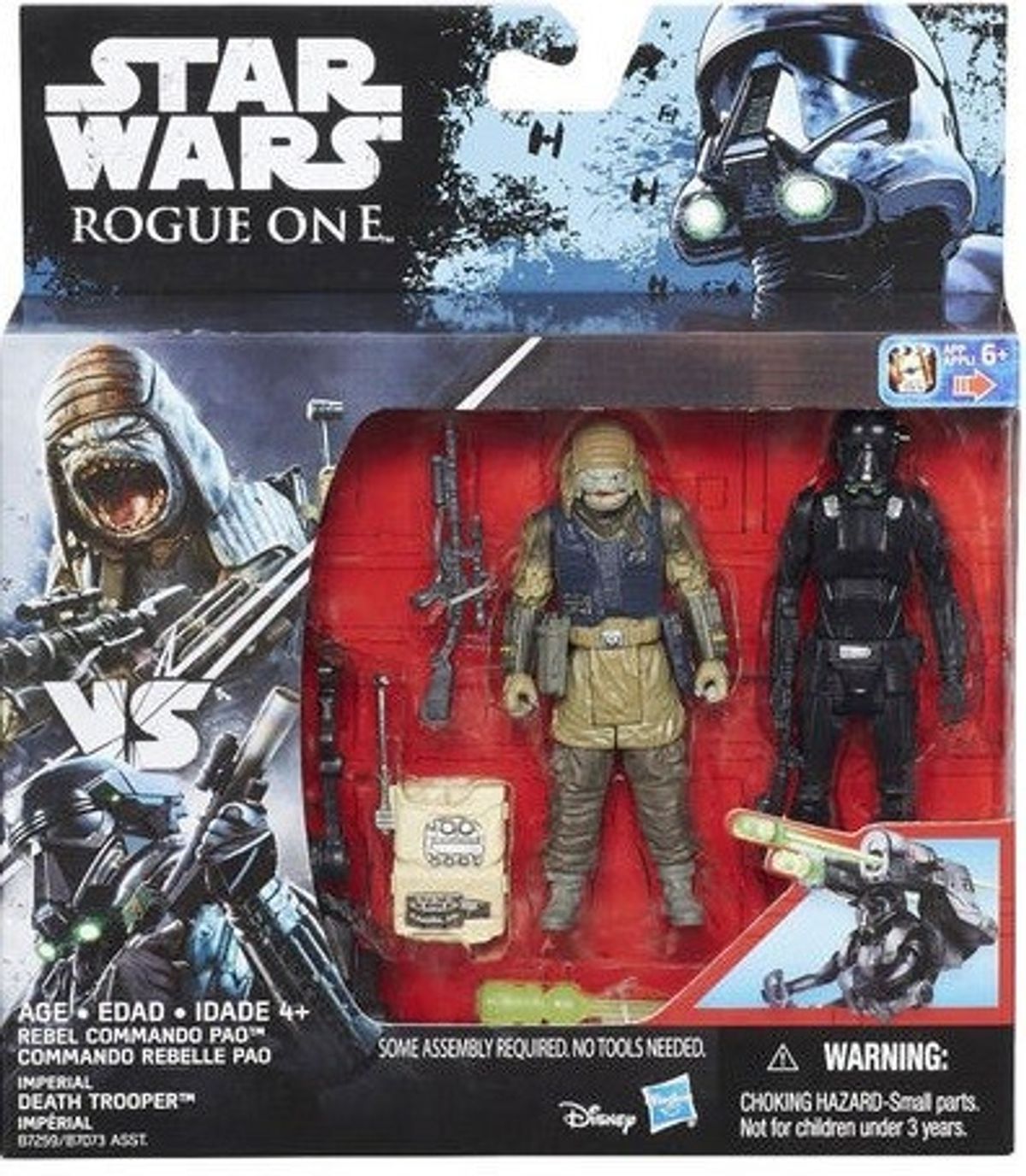 Star Wars R1 Twin Rebel Commando Pao & Death Trooper figurer 9,5cm