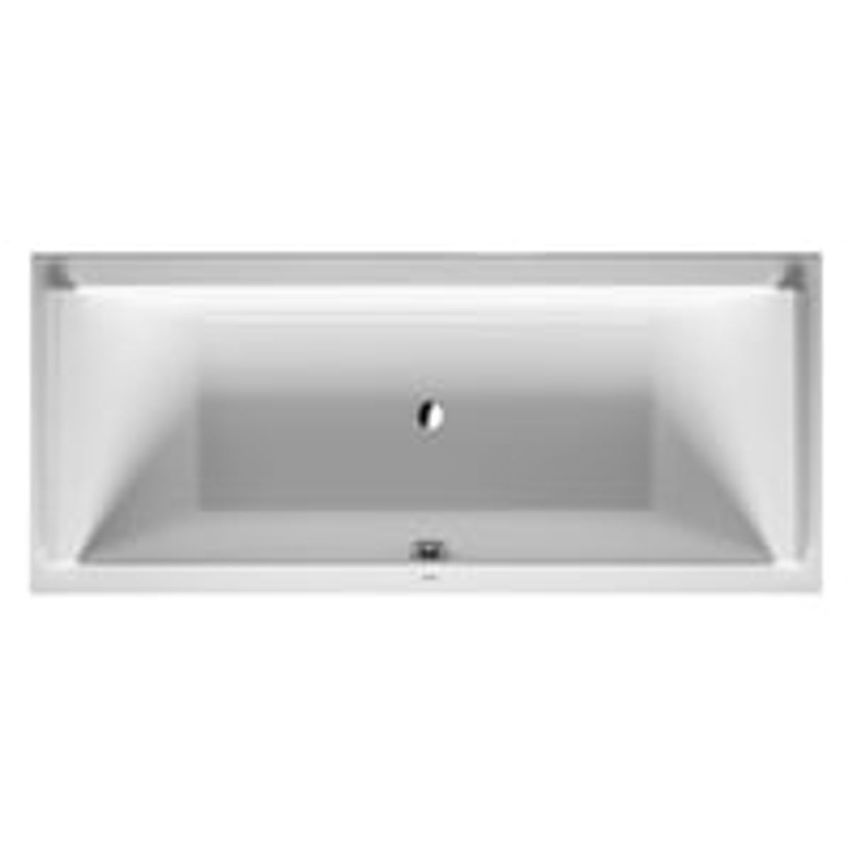 Starck badekar til indbygning 180 x 80 cm. Aflb i midten - Duravit