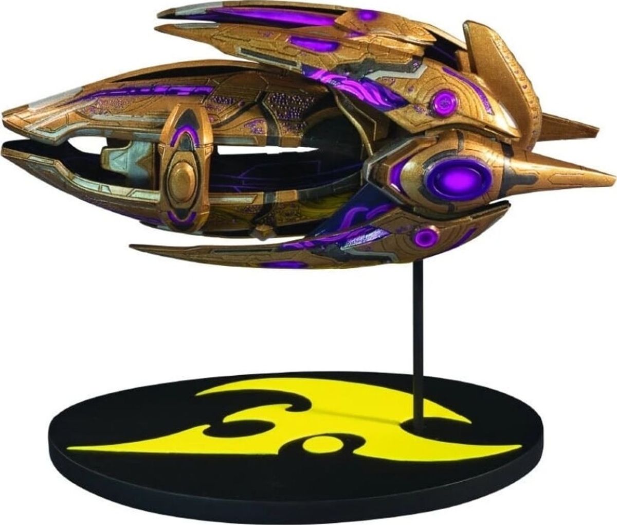 Starcraft Statuette - Golden Age Protoss Carrier Ship Replika - Blizzard - 18 Cm