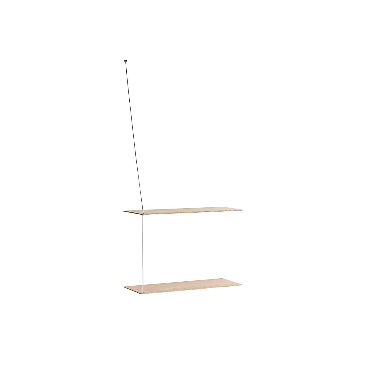 Stedge Shelf, 60 cm fra Woud (Hvidpigmenteret, 2 hylder)