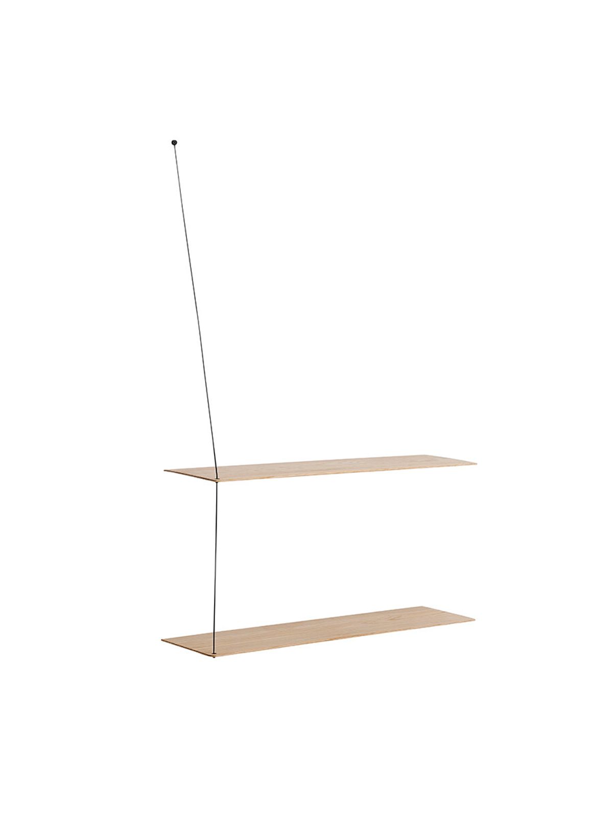 Stedge Shelf, 80 cm fra Woud (Hvidpigmenteret, 2 hylder)