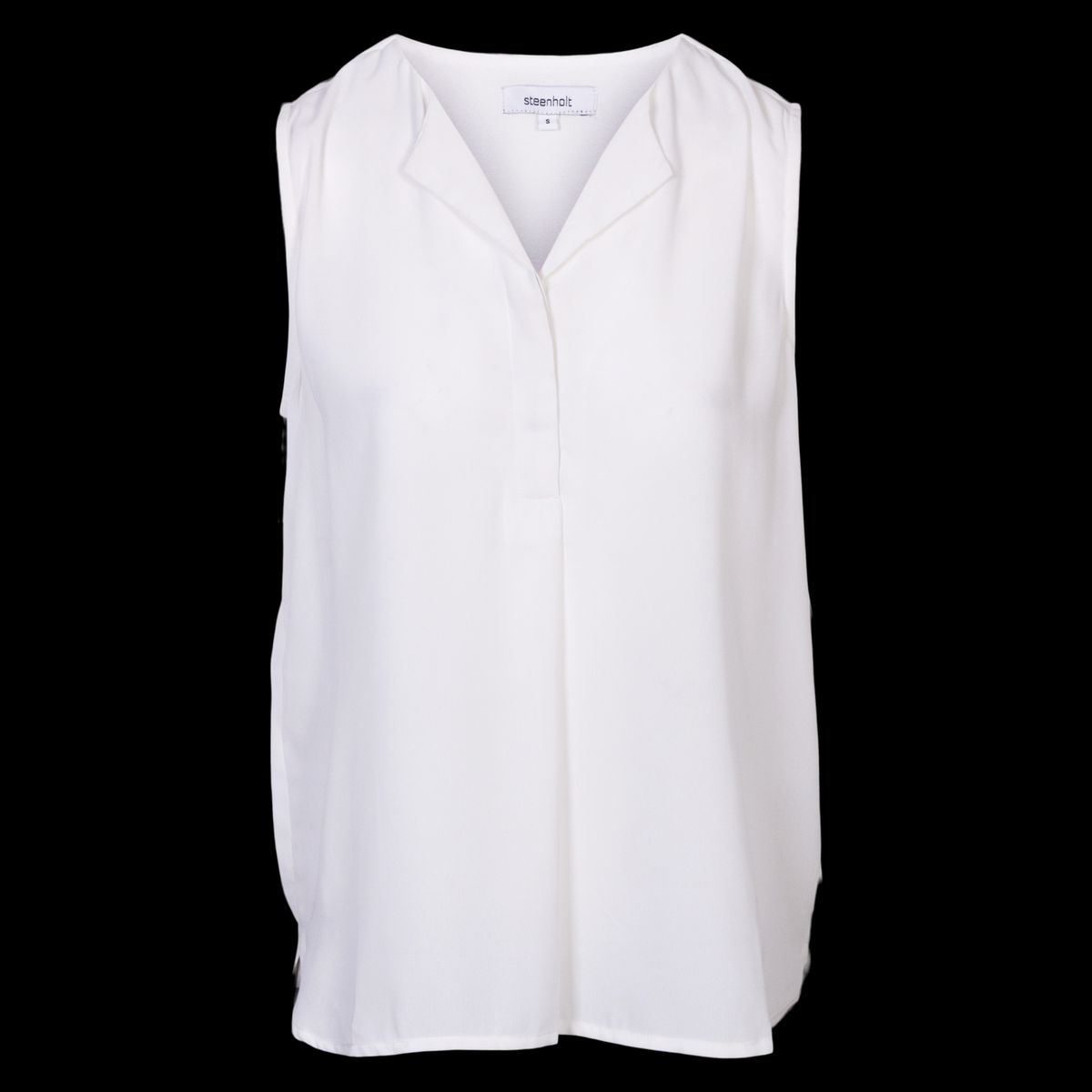 Steenholt Clara Dame Top - Bright White - 44