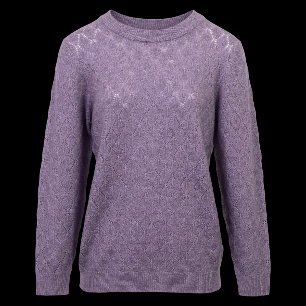 Steenholt Gora Dame Striktrøje - Lavender gray - 2XL