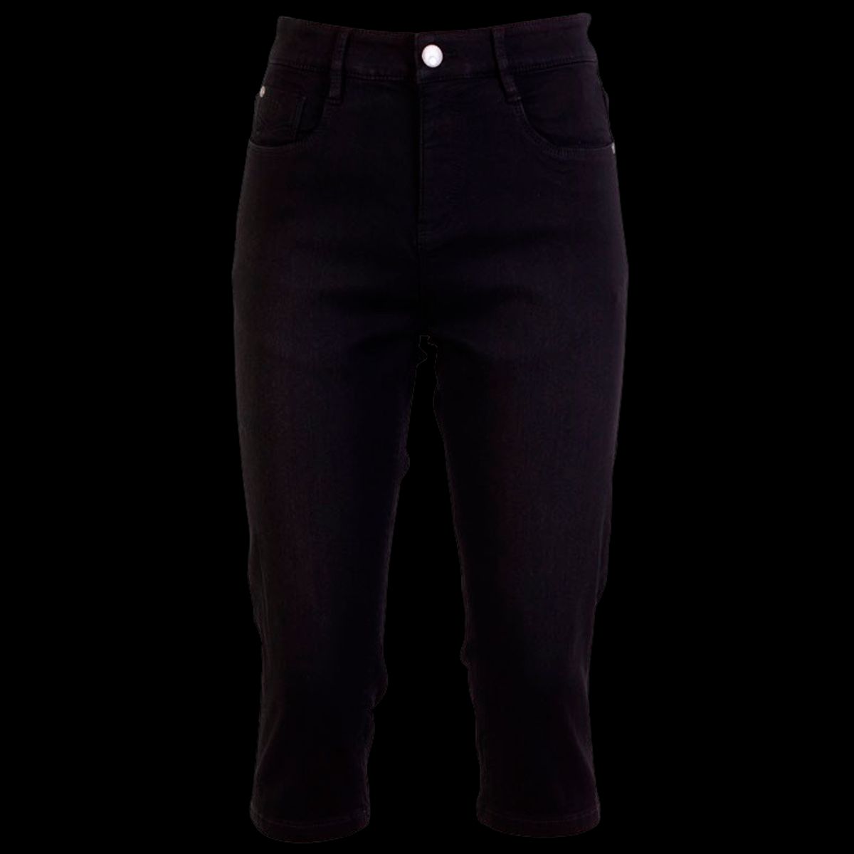 Steenholt Grace Dame Capri - Black Denim - 36