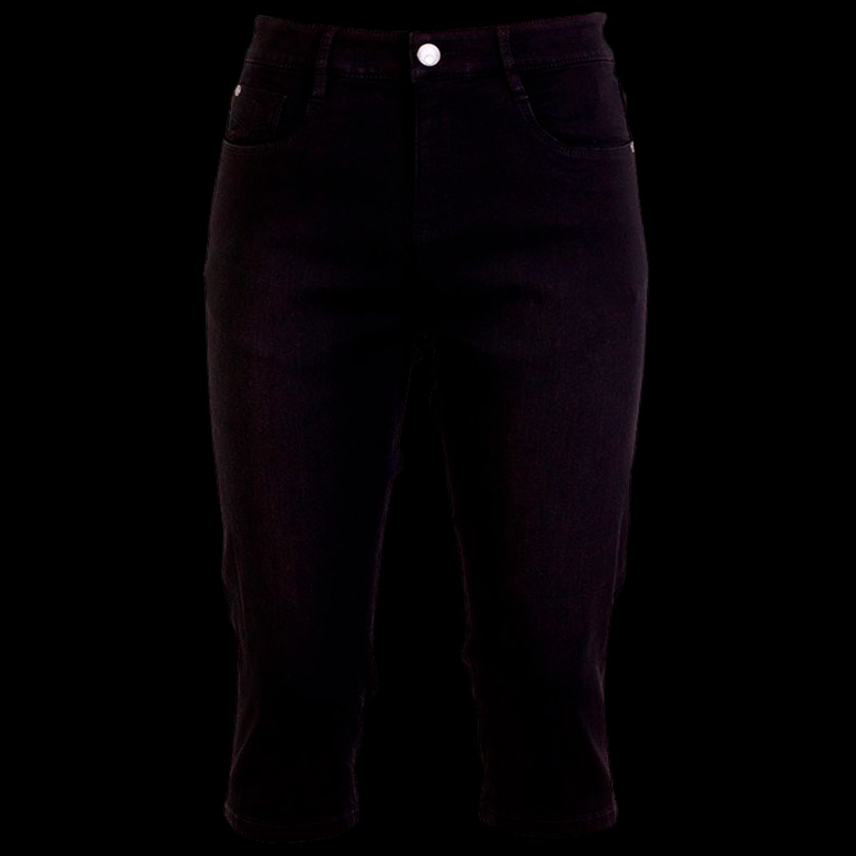 Steenholt Grace Dame Capri - Black Denim - 44