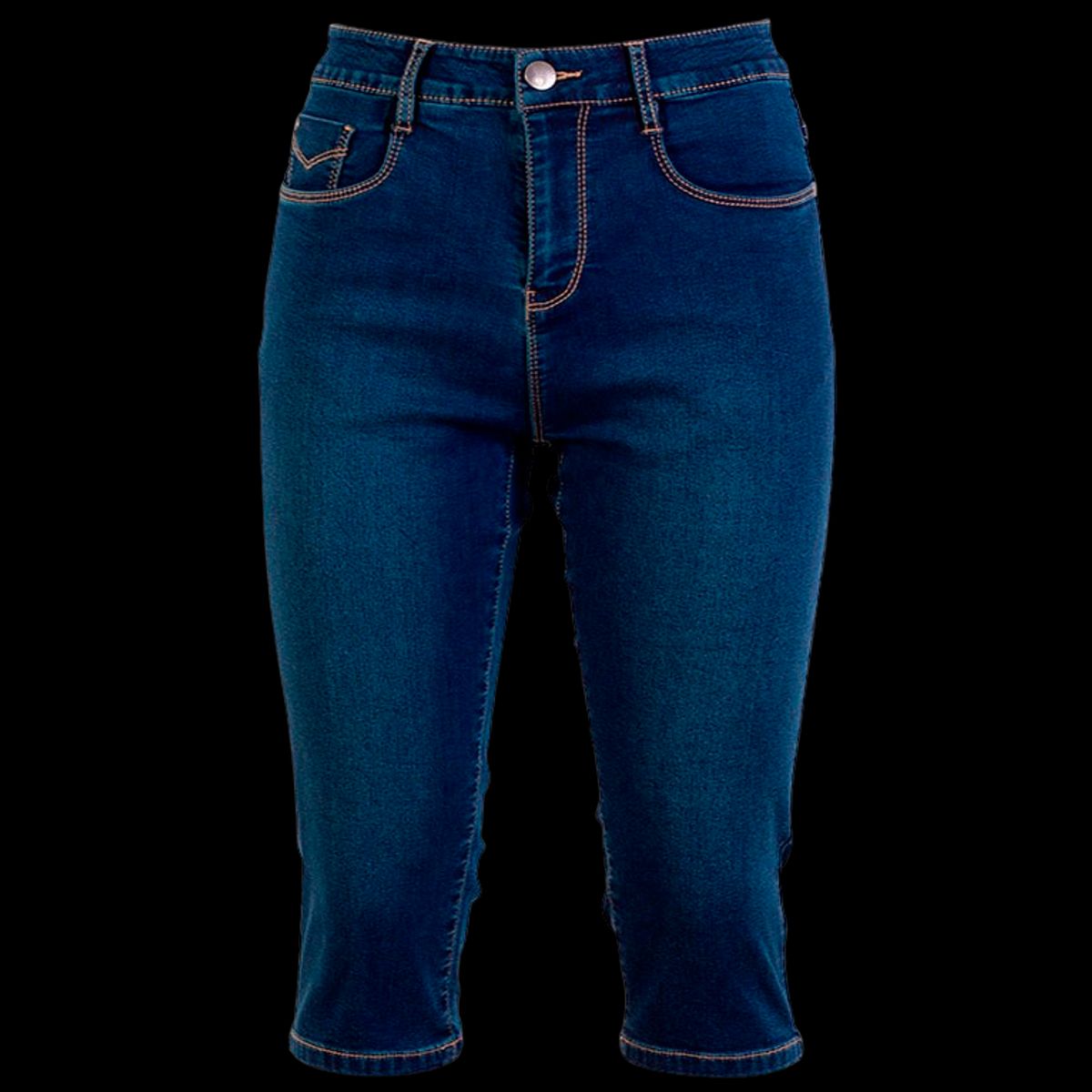 Steenholt Grace Dame Capri - Blue Denim - 44