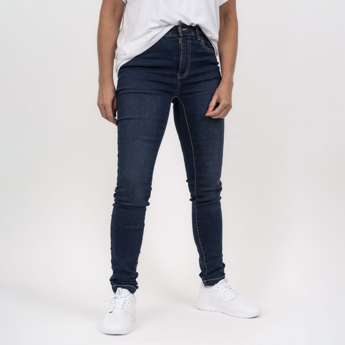 Steenholt Grace Dame Jeans m. stretch - Blue Denim - 36/32