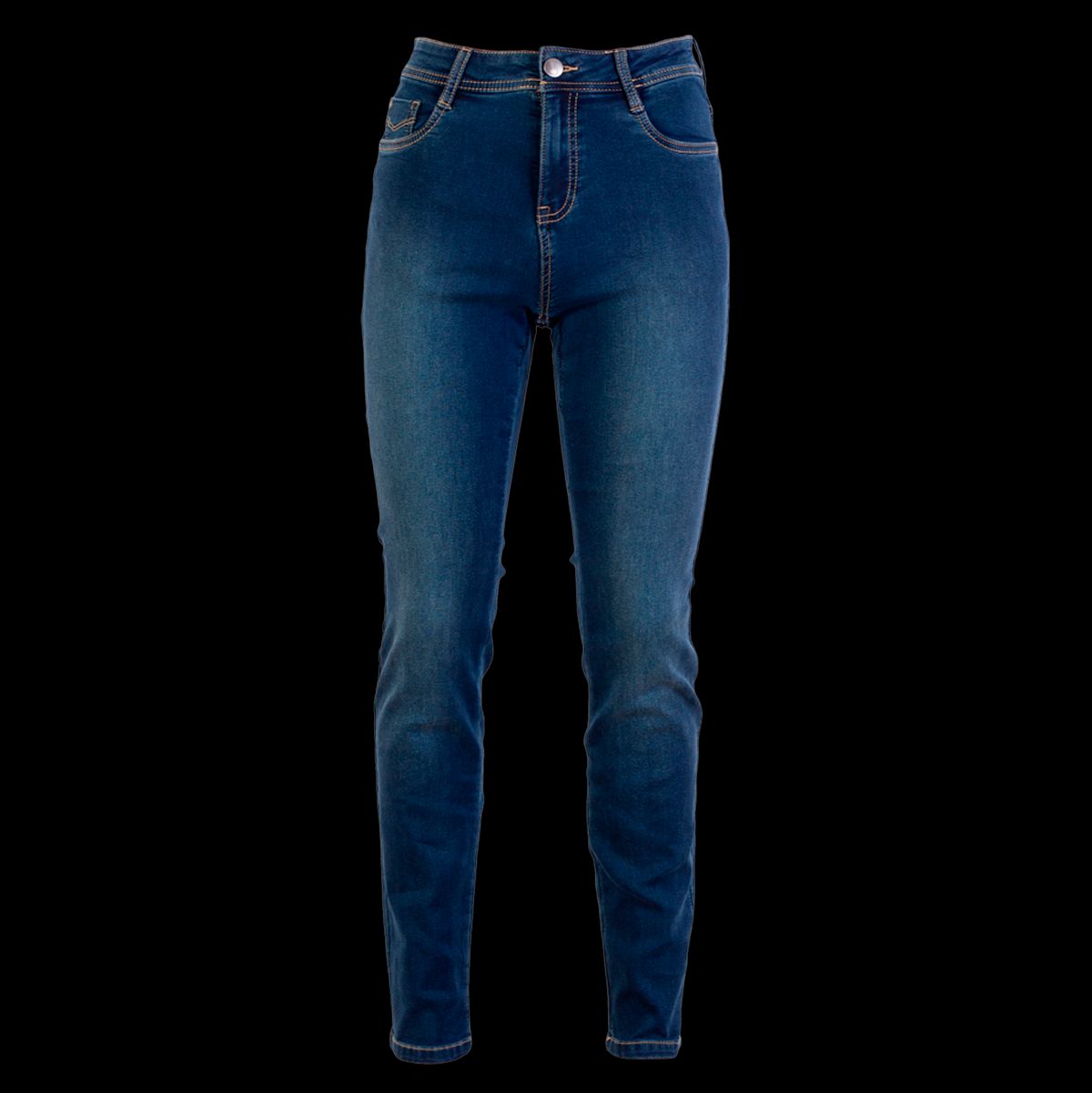 Steenholt Grace Dame Jeans m. stretch - Blue Denim - 46/32