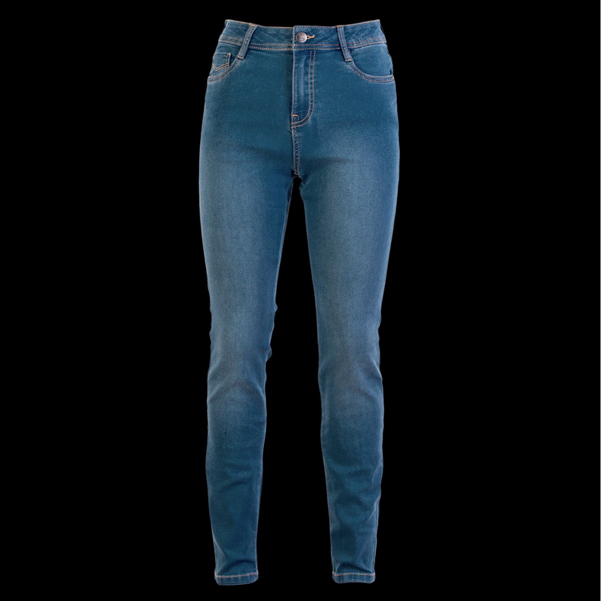 Steenholt Grace Dame Jeans m. stretch - M. Light Blue Denim - 44/32