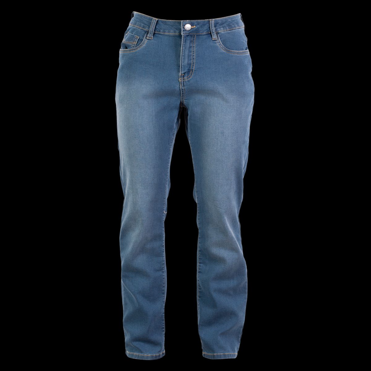 Steenholt Grace Dame Jeans m. stretch - M. Light Blue Denim - 44/32