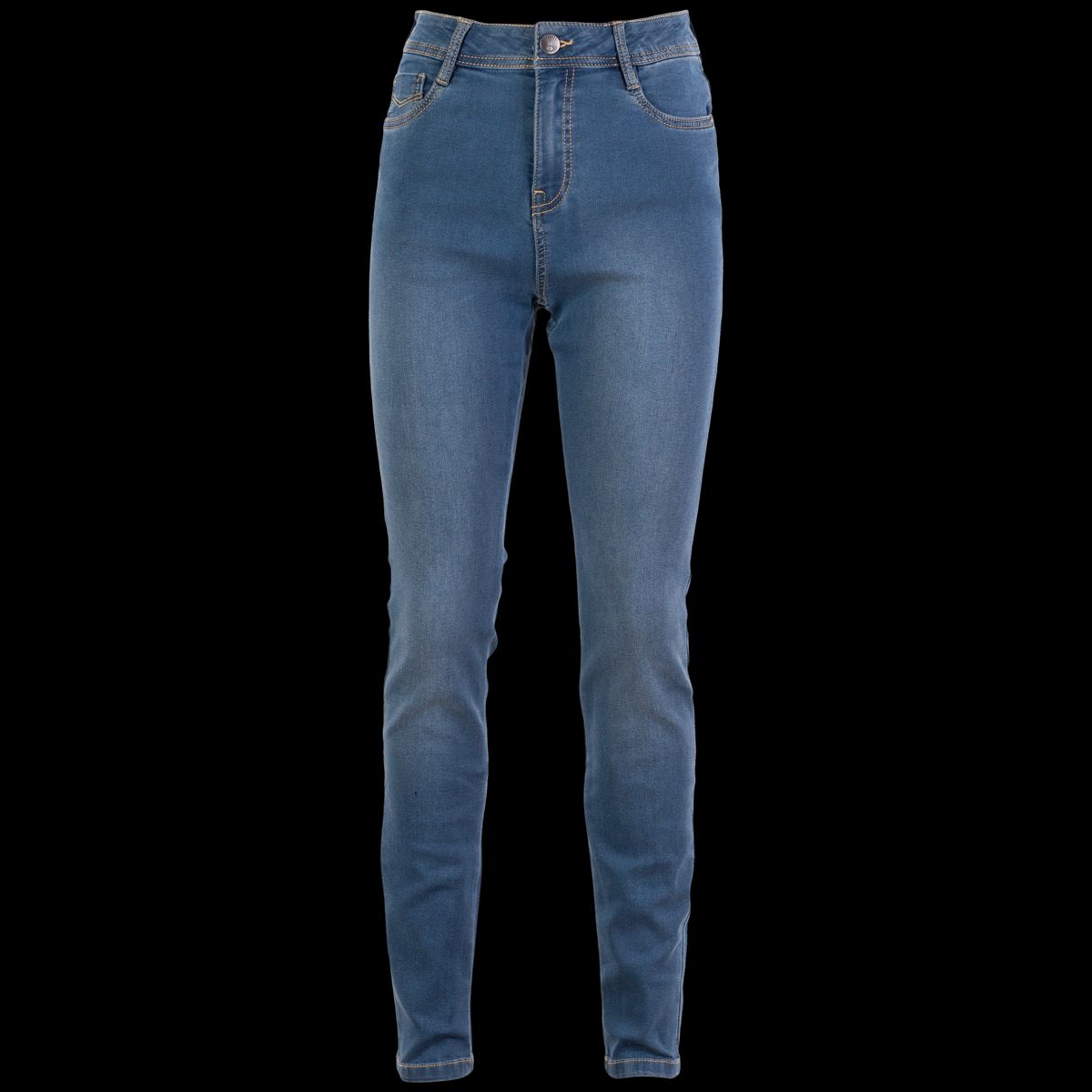 Steenholt Grace Dame Jeans m. stretch - Medium Light Blue - 38/32