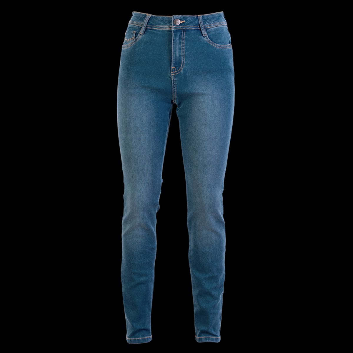 Steenholt Grace Dame Jeans m. stretch - Medium Light Blue - 50/32