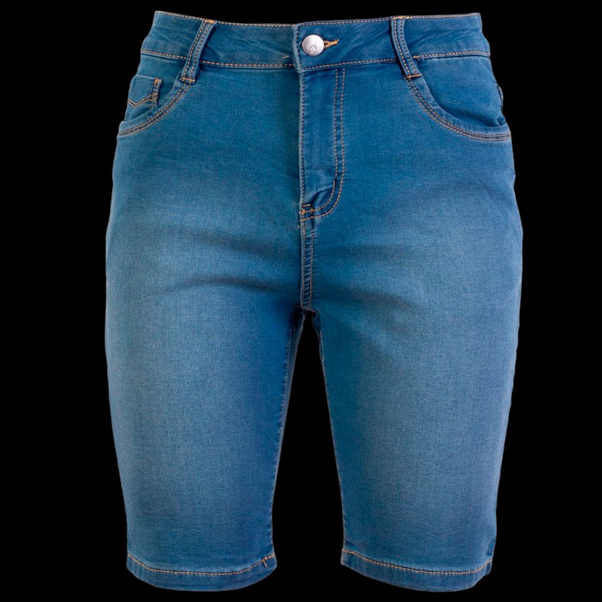 Steenholt Grace Dame Shorts - M. Light Blue Denim - 46