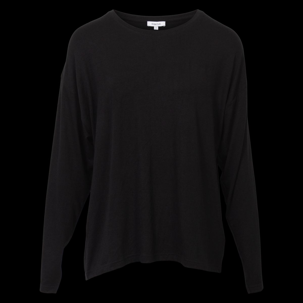 Steenholt Joan Dame Langærmet t-shirt - Black - 44