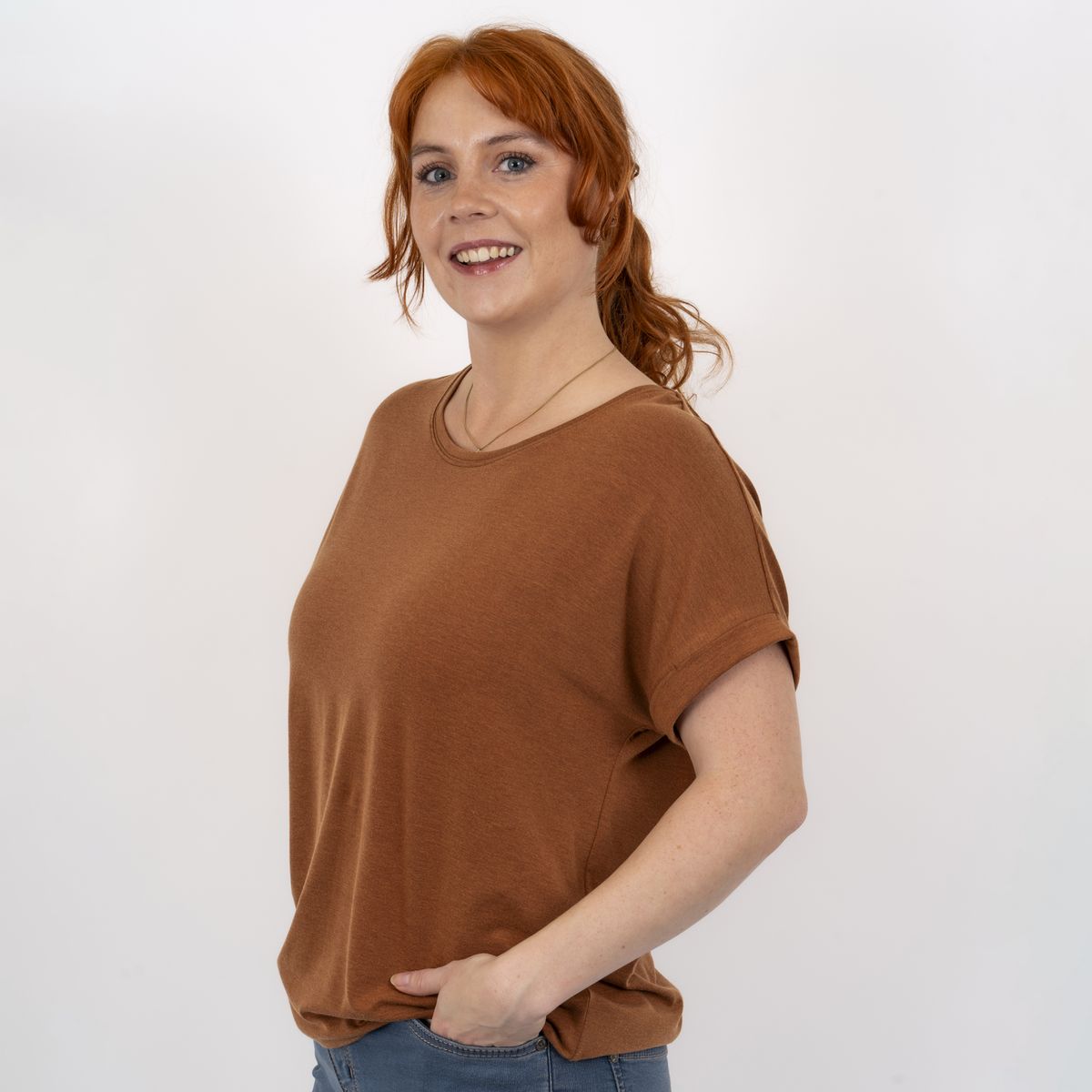 Steenholt Joan Dame T-shirt - Mocha Bisque - 2XL