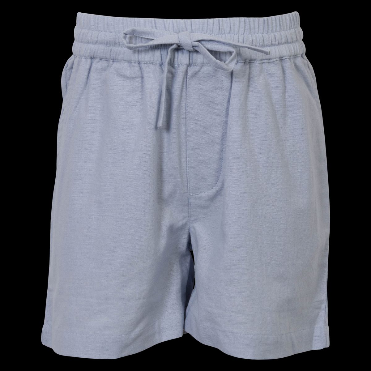 Steenholt Linett Børne Shorts i hørmix - Heavenly Blue - 110/116