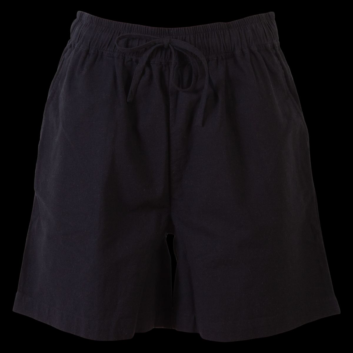 Steenholt Linett Dame Shorts i hørmix - Black - 2XL