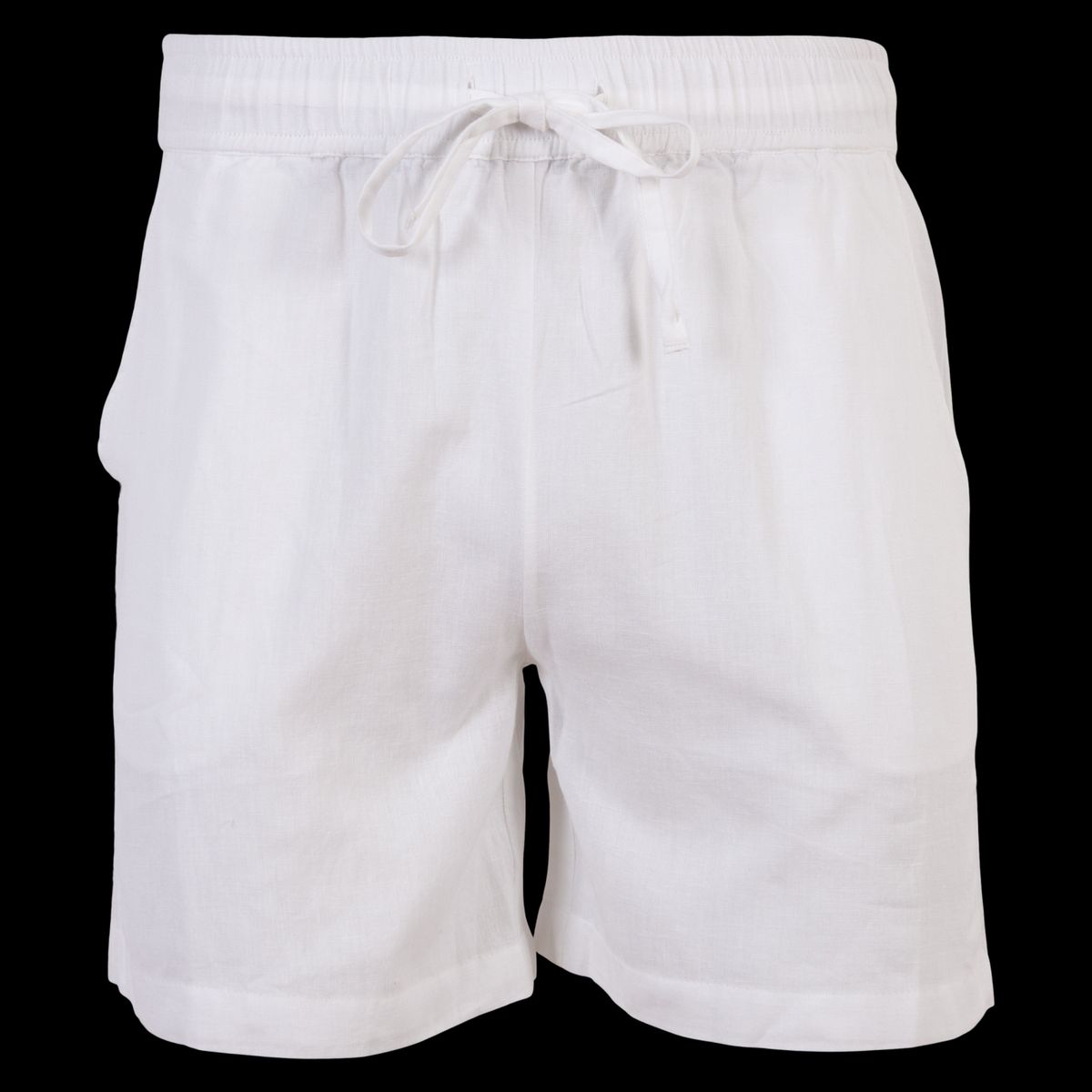 Steenholt Linett Dame Shorts i hørmix - Bright White - 2XL