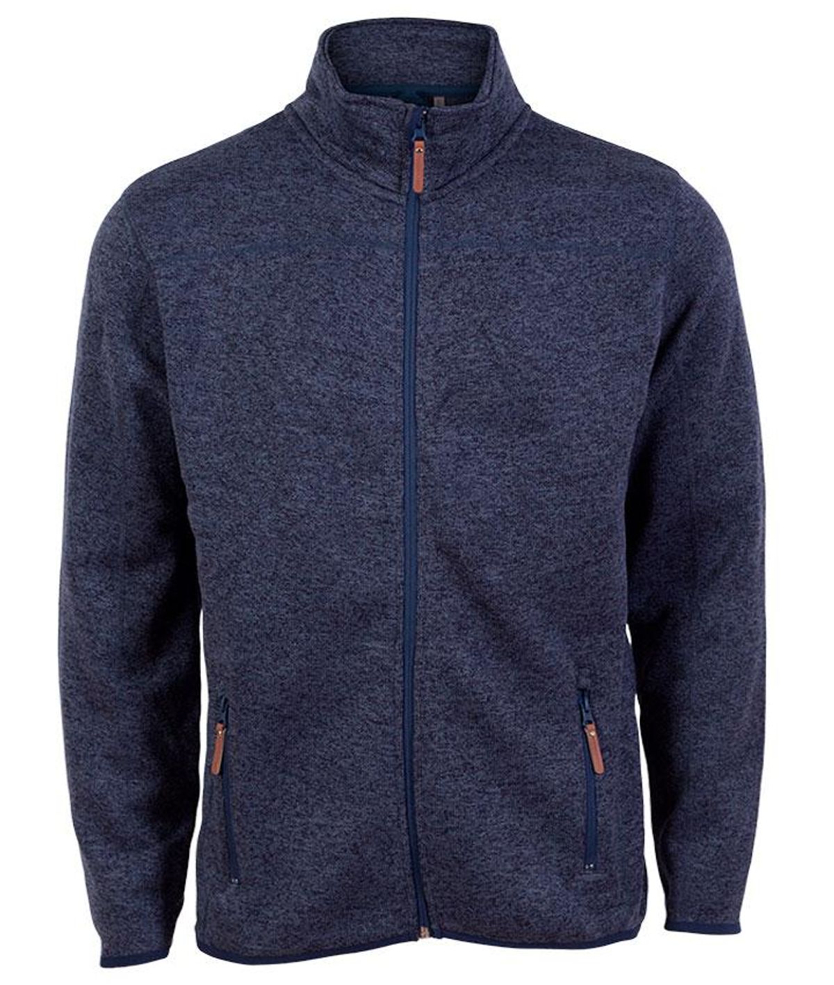 Steenholt Ocean Herre Fleecejakke - Melange Blue - 6XL