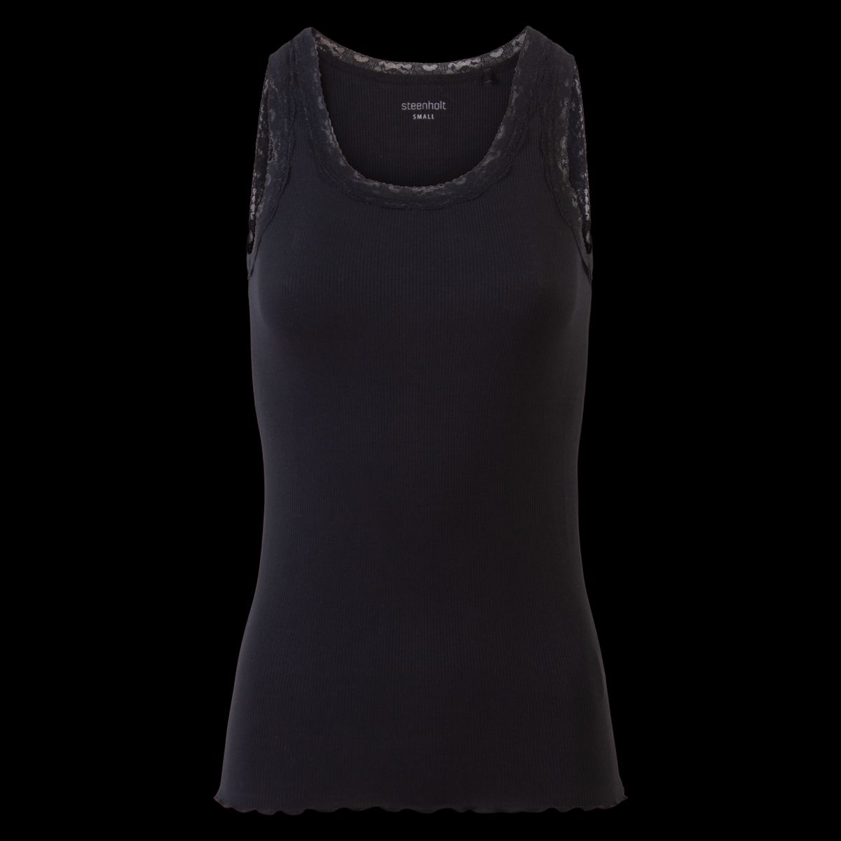 Steenholt Roselina Dame Top - Black - 44