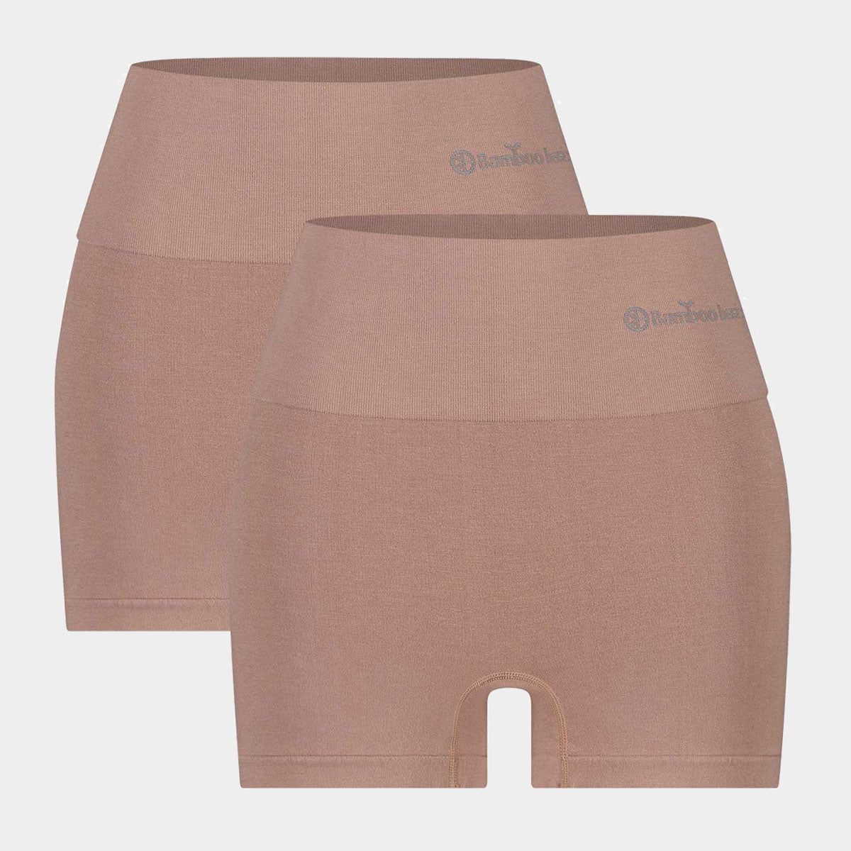 Stella højtaljede, korrigerende Tan nude bambus hotpants - Bamboo Basics, L