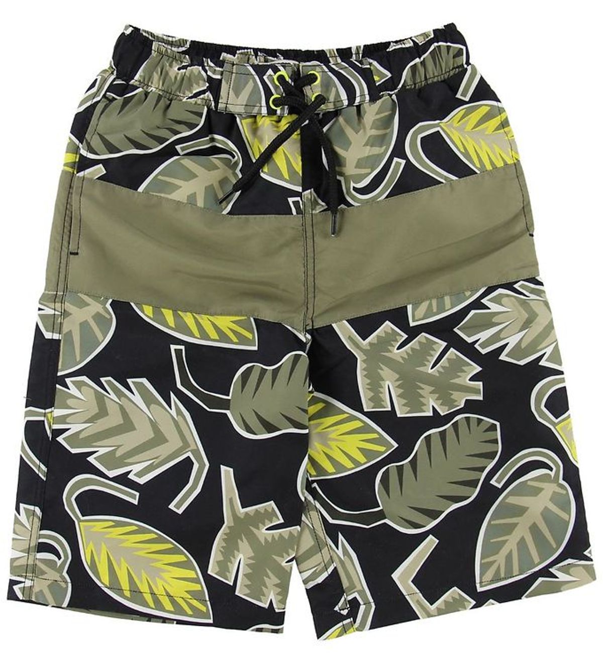 Stella McCartney Kids Badeshorts - Armygrøn m. Blade