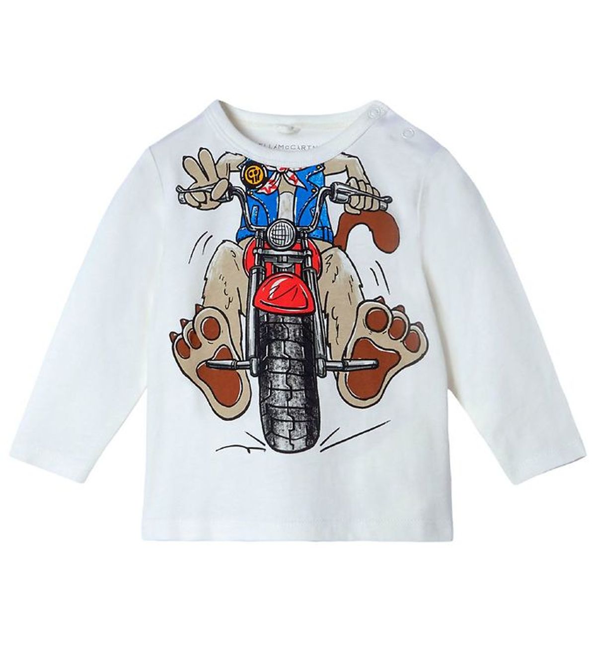 Stella McCartney Kids Bluse - Funny MotorDog - Hvid