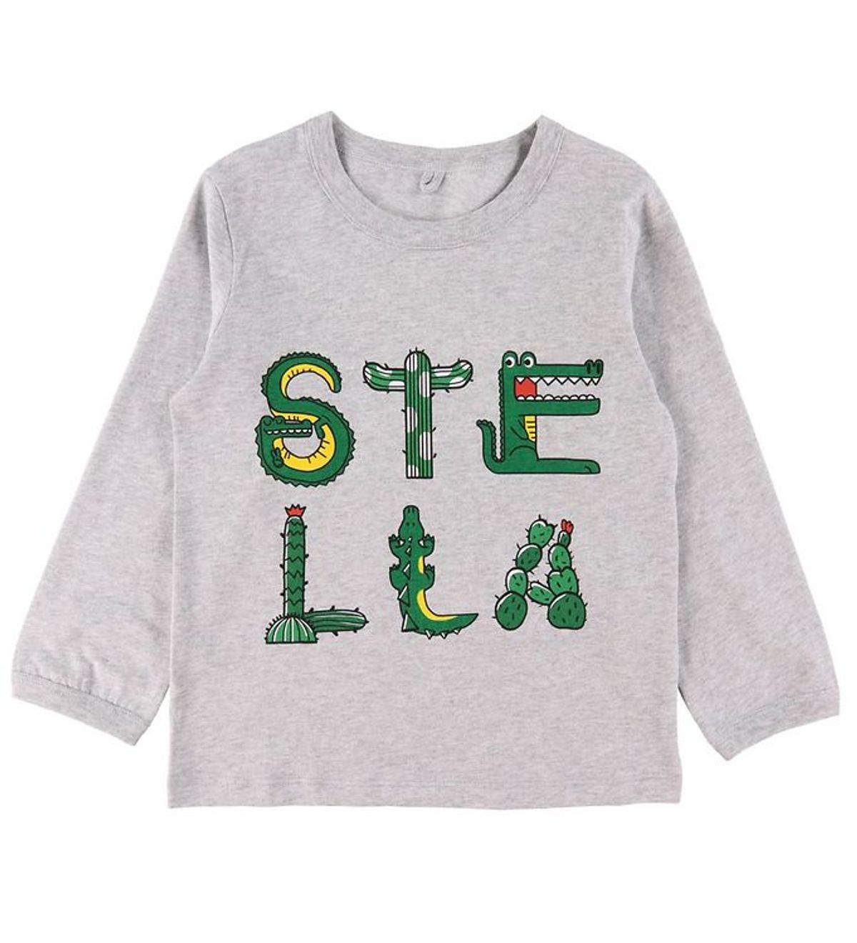 Stella McCartney Kids Bluse - Gråmeleret m. Tryk