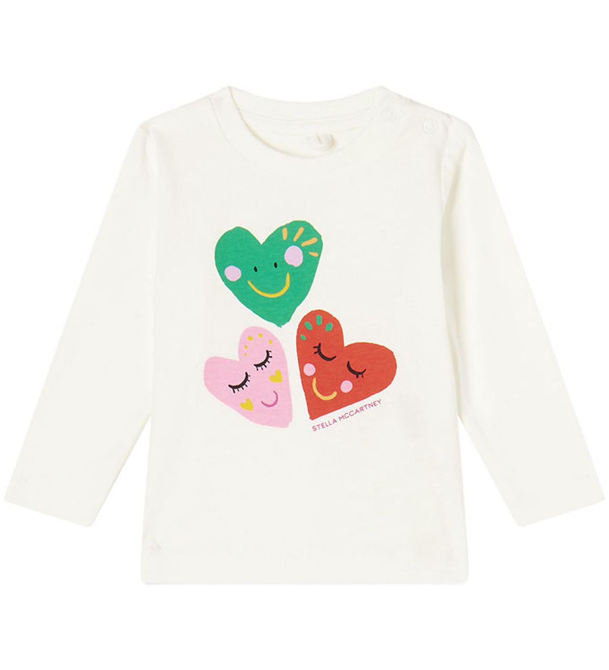 Stella McCartney Kids Bluse - Off White m. Hjerter