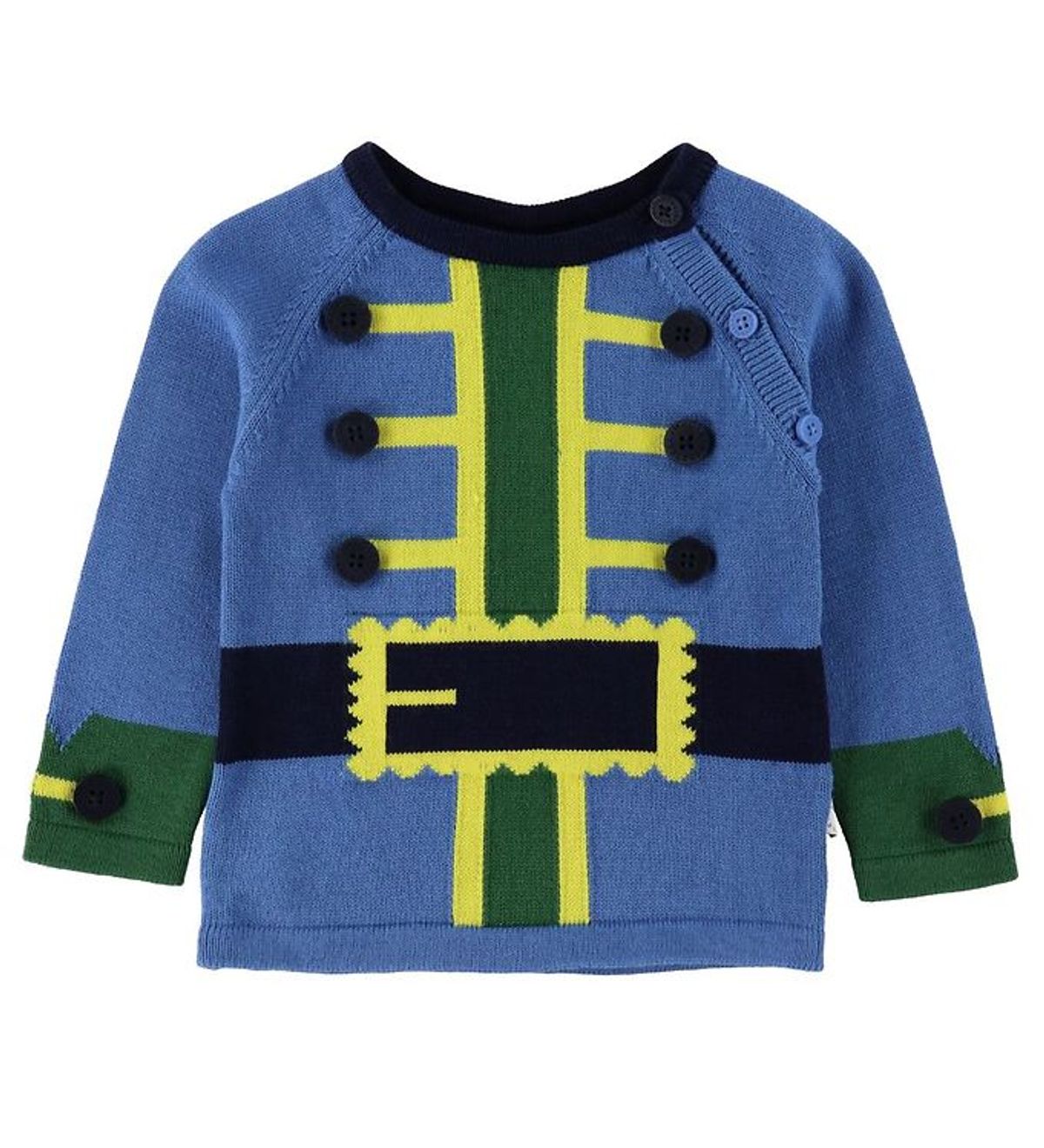 Stella McCartney Kids Bluse - Strik - Blå m. Piratjakke