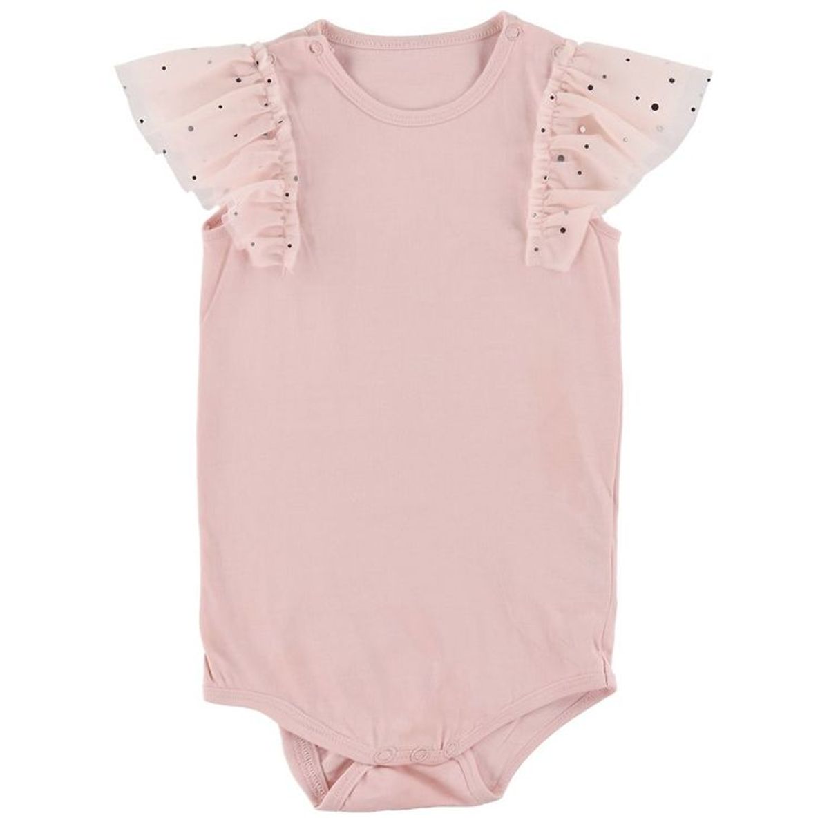 Stella McCartney Kids Body k/æ - Rosa m. Sølvprikker/Tyl