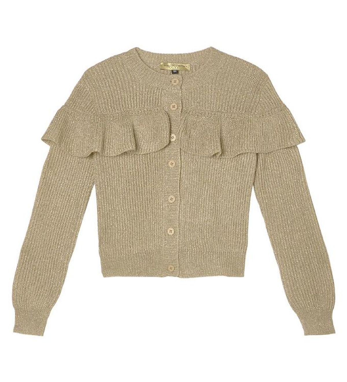 Stella McCartney Kids Cardigan - Strik - Beige/Guld