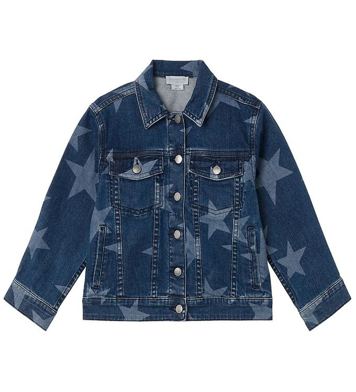 Stella McCartney Kids Denimjakke - Blå/Hvid m. Stjerner