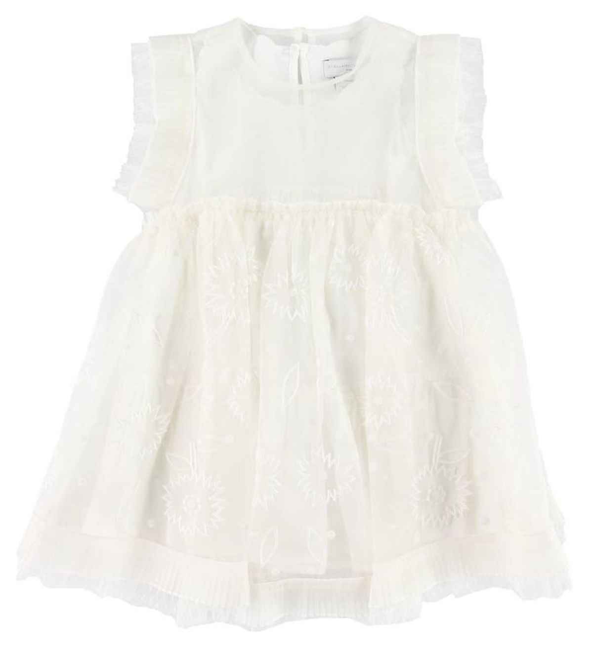 Stella McCartney Kids Kjole - Hvid m. Blomster