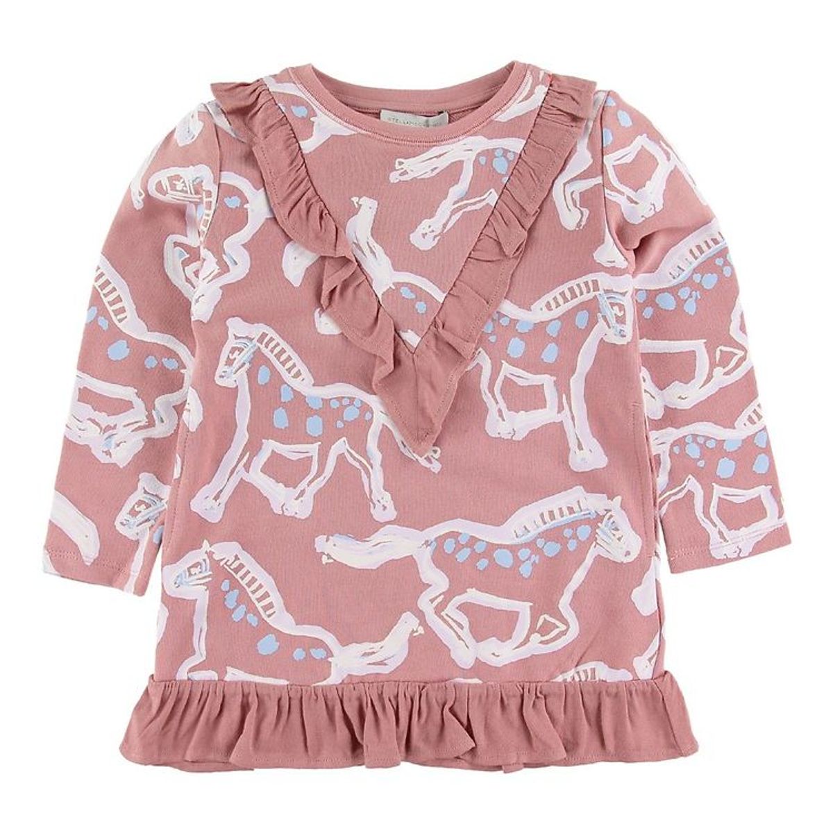 Stella McCartney Kids Kjole - Painted Horses - Rosa