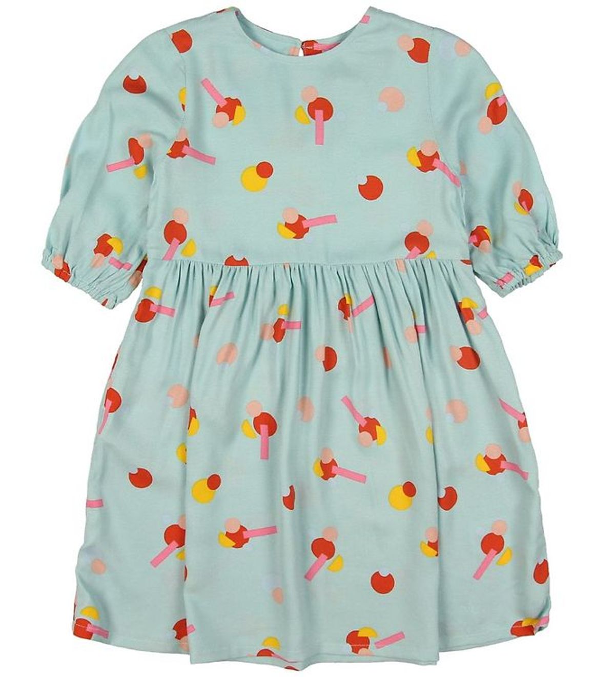 Stella McCartney Kids Kjole - Viskose - Mint m. Mønster