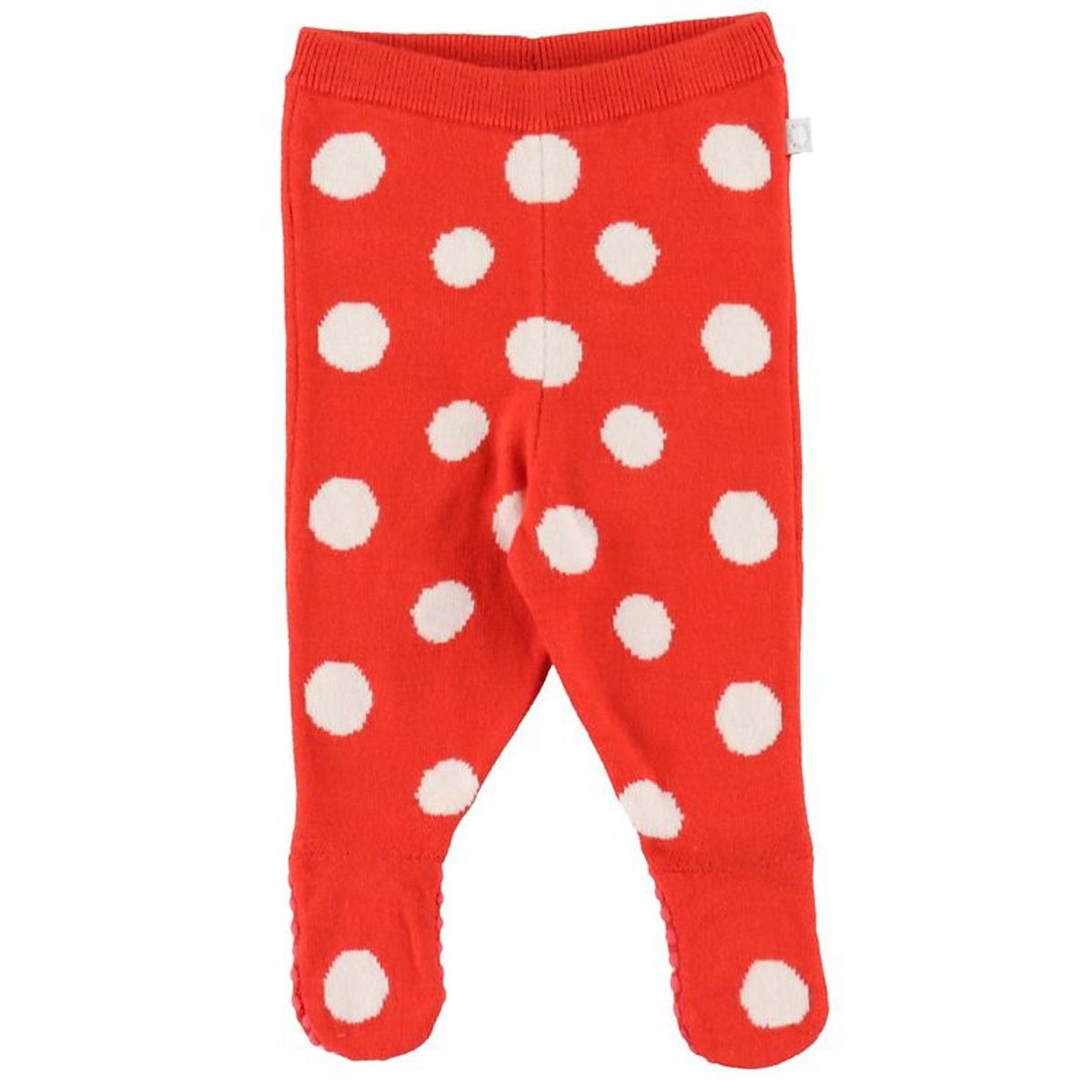 Stella McCartney Kids Leggings m/f - Strik - Rød m. Prikker