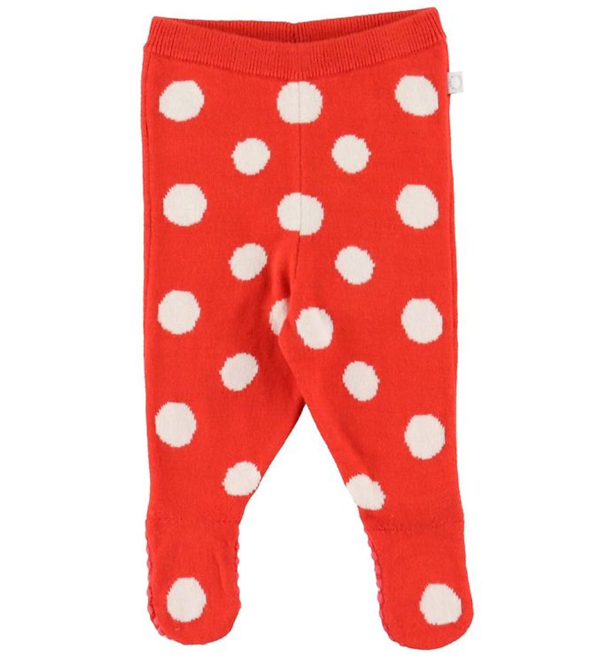 Stella McCartney Kids Leggings m/f - Strik - Rød m. Prikker