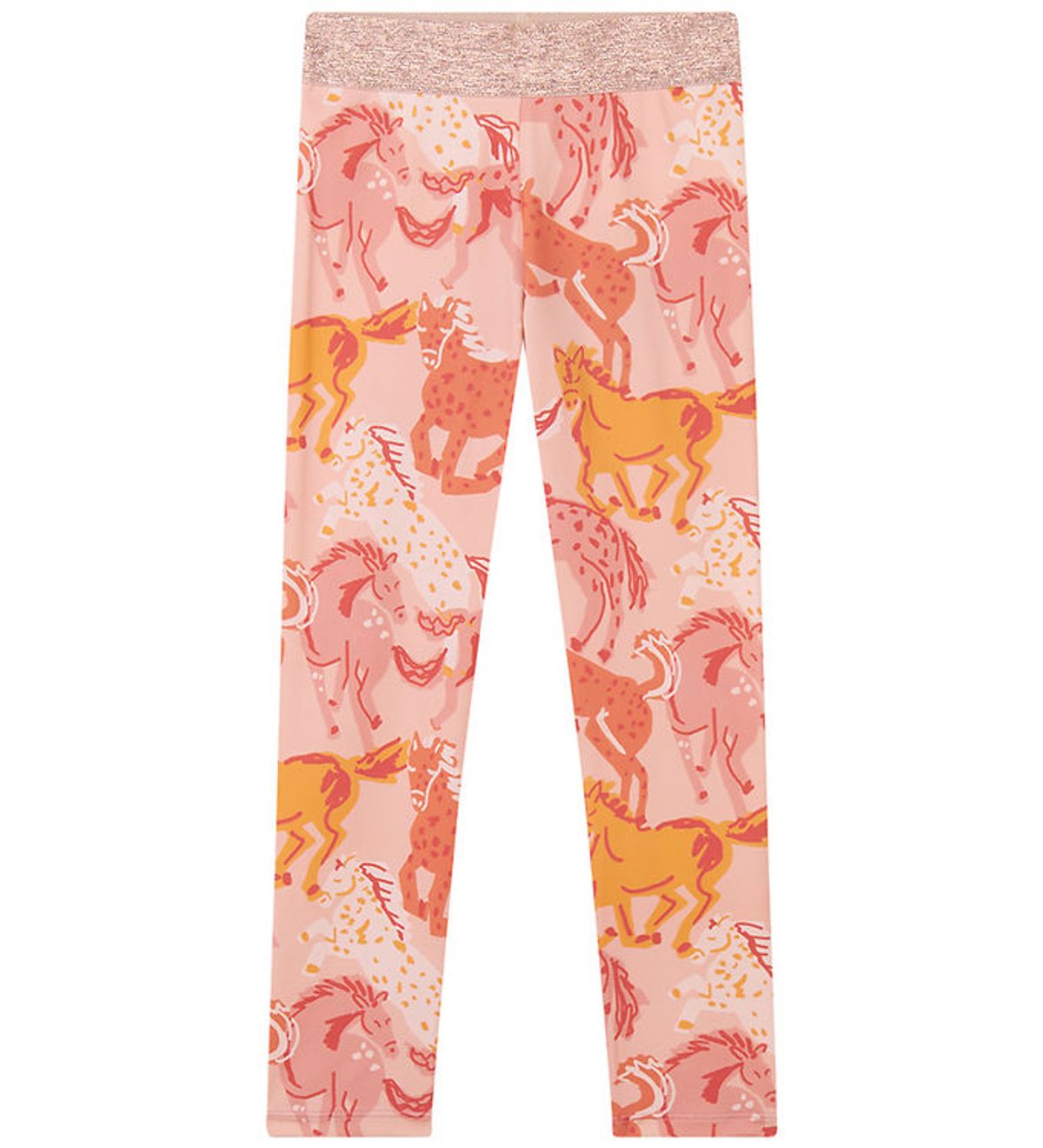 Stella McCartney Kids Leggings - Rosa/Orange m. Heste