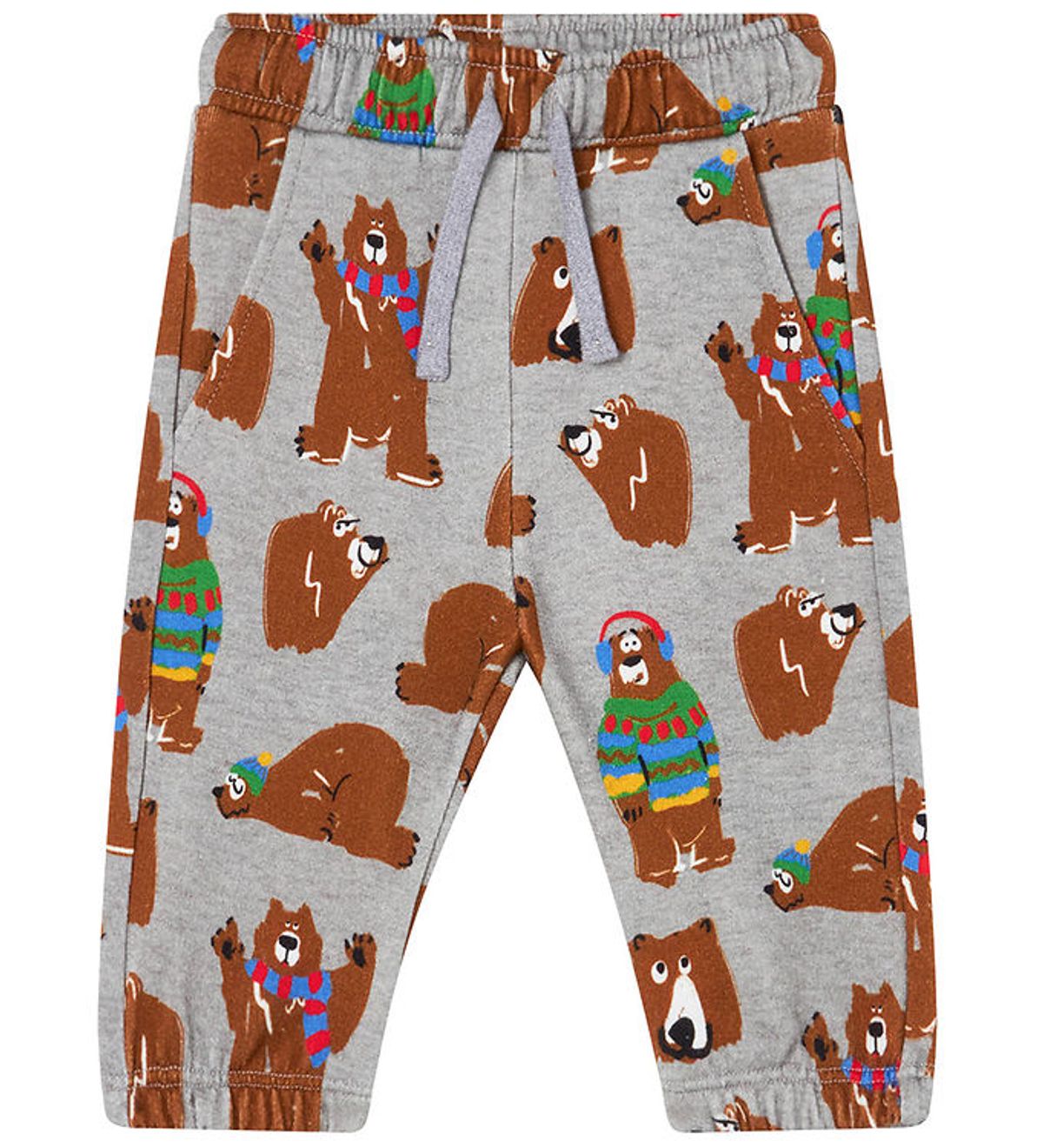 Stella McCartney Kids Sweatpants - Gråmeleret m. Bjørne