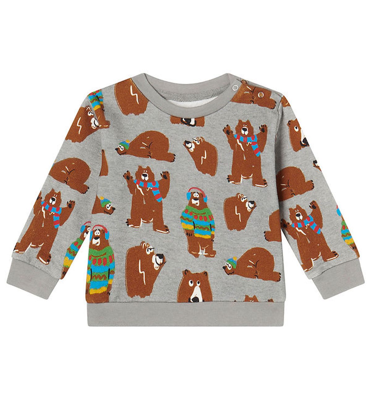 Stella McCartney Kids Sweatshirt - Gråmeleret m. Bjørne