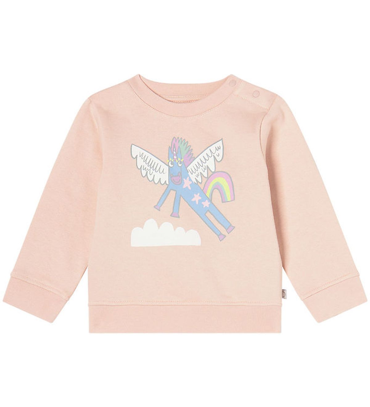 Stella McCartney Kids Sweatshirt - Pudderrosa m. Enhjørning