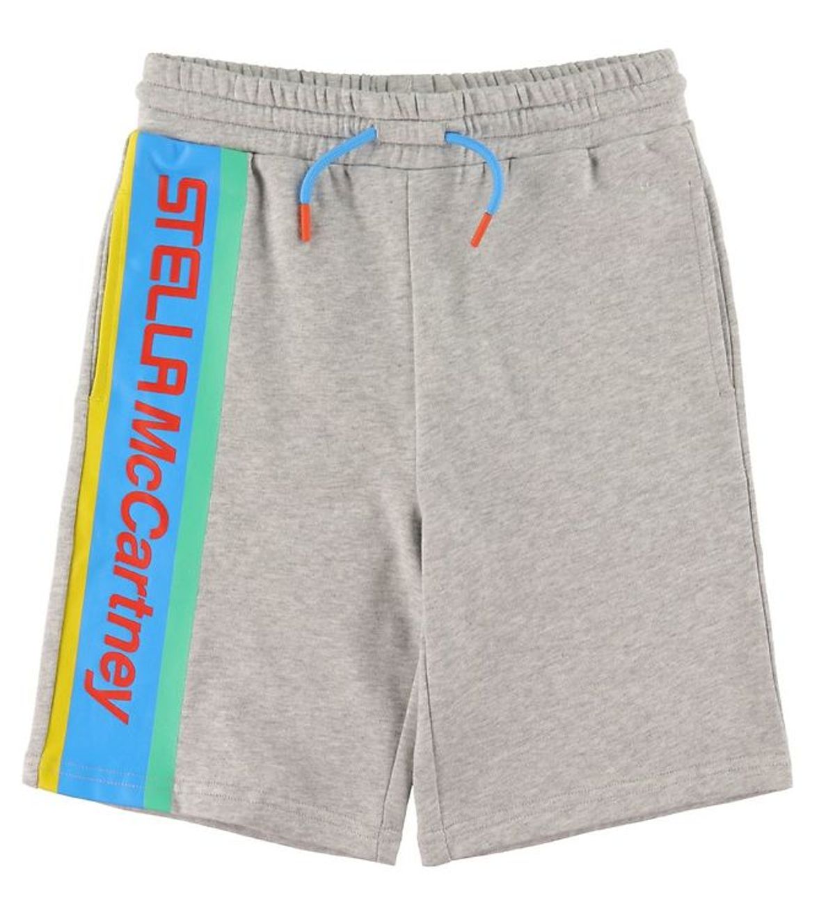 Stella McCartney Kids Sweatshorts - Gråmeleret m. Stribe