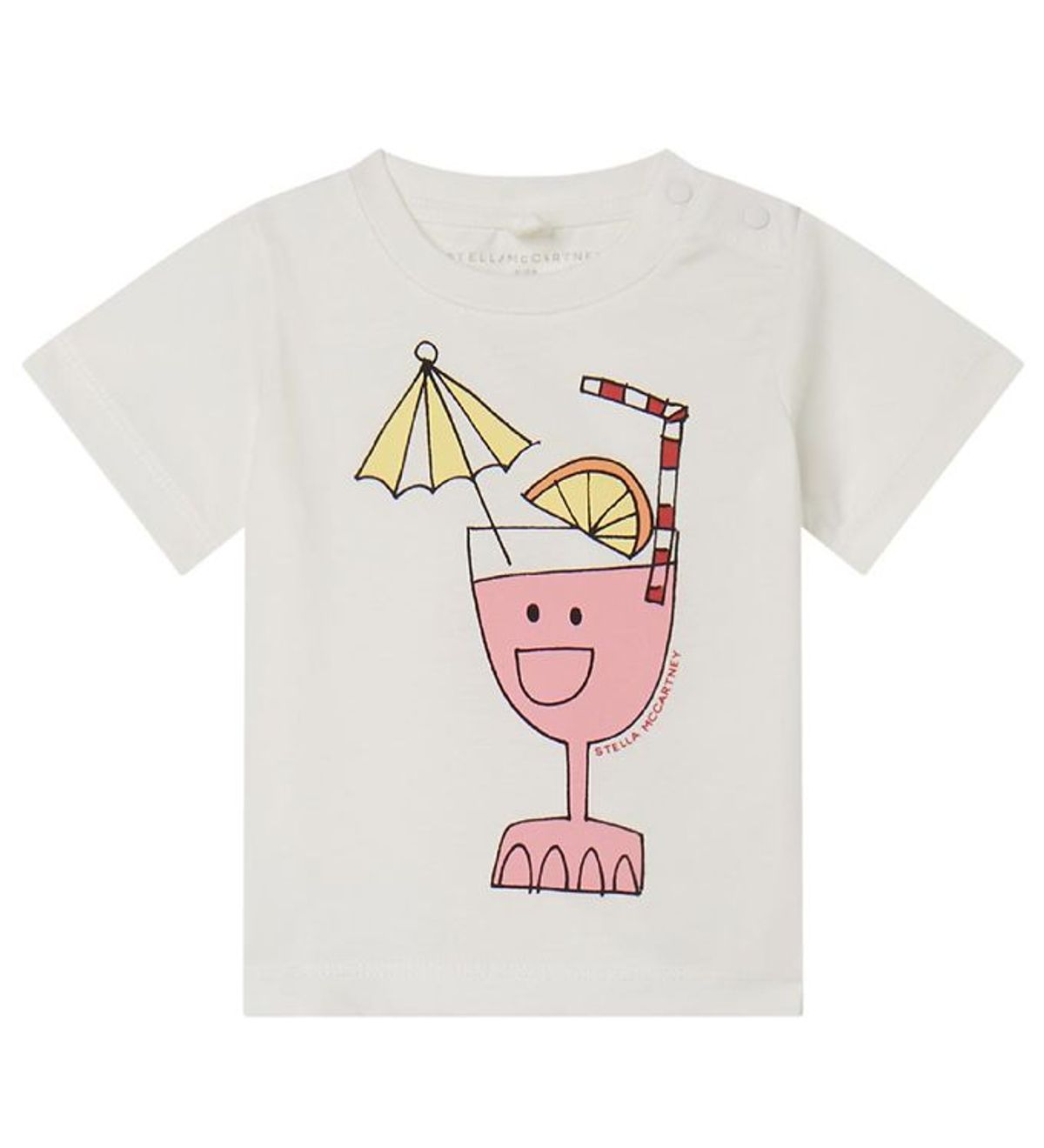 Stella McCartney Kids T-shirt - Hvid m. Drink