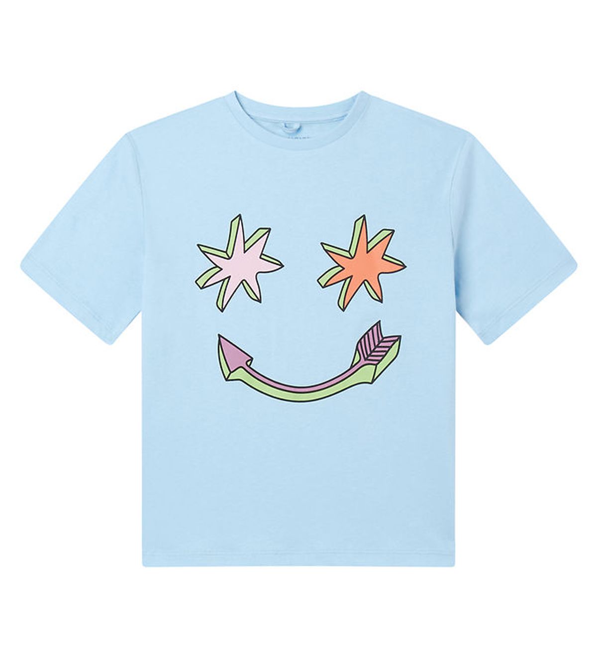 Stella McCartney Kids T-shirt - Lyseblå m. Stjerner