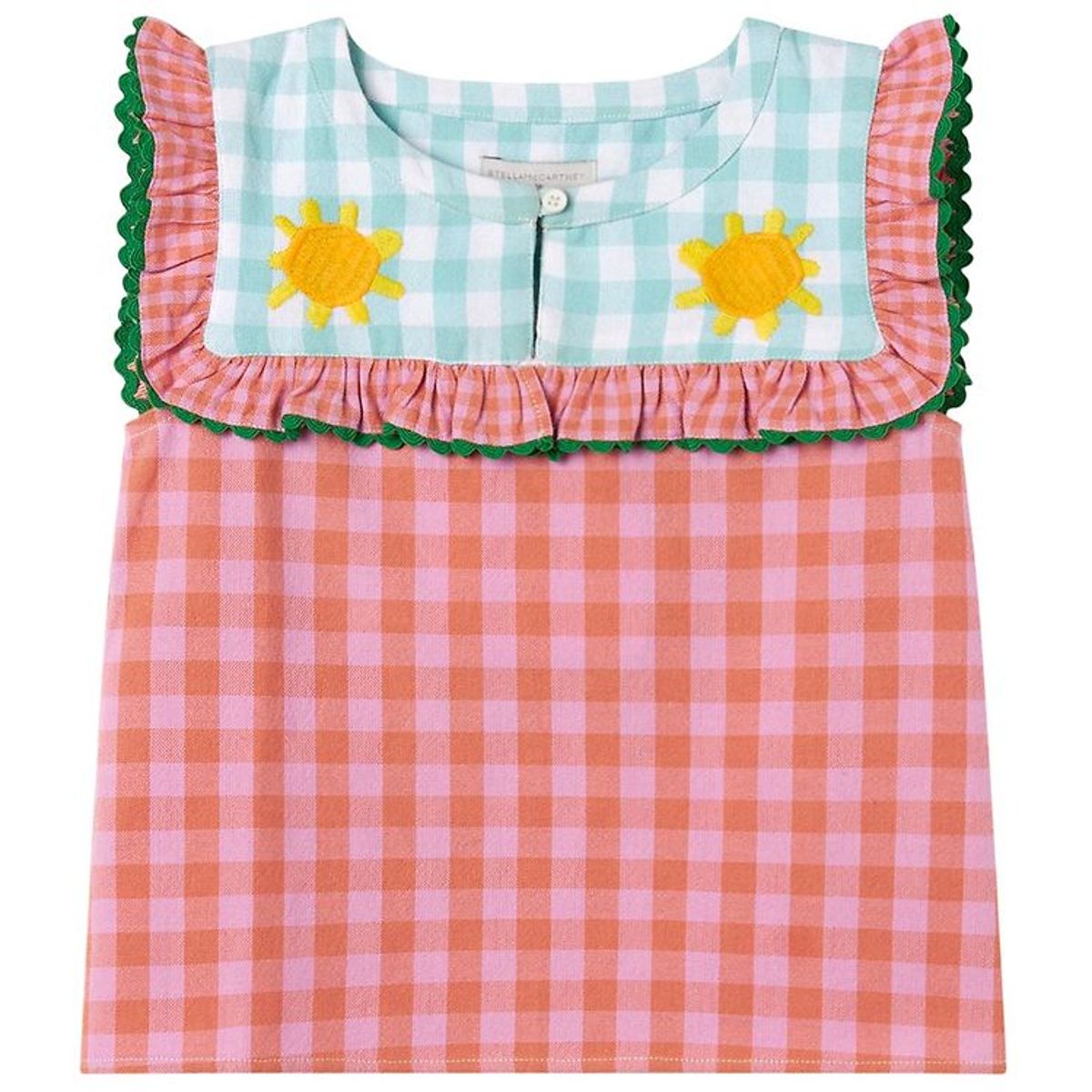 Stella McCartney Kids Top - Rosa/Orangeternet m. Grøn