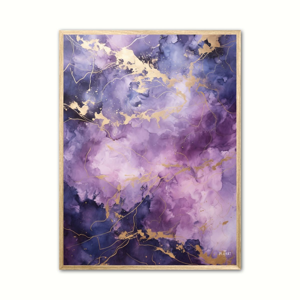 Stellar Elegance - Abstrakt plakat 30 x 40 cm