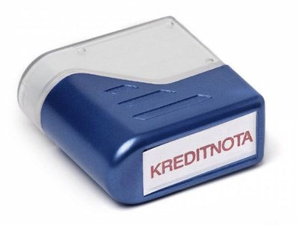 Stempel "KREDITNOTA"