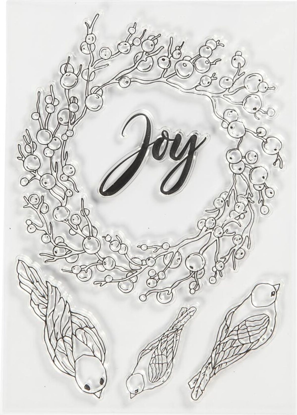 Stempelmotiver - Joy - Str. 10,5x15 Cm - 1 Ark