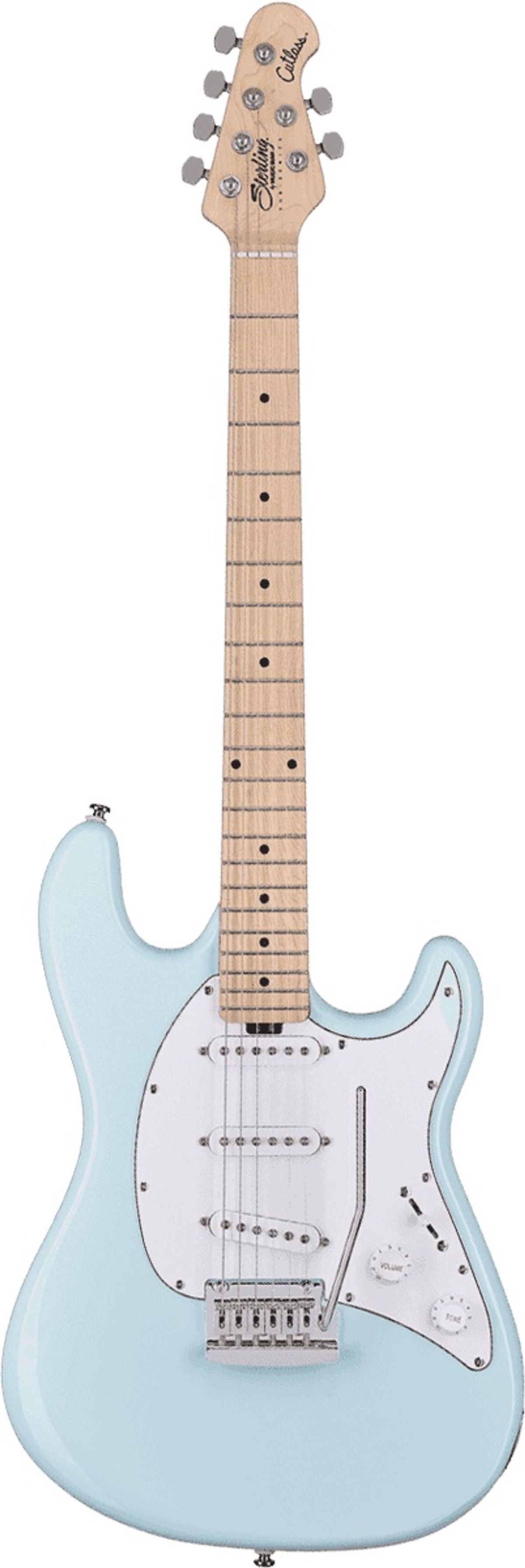 Sterling by Music Man Cutlass CT30SSS El Guitar - Daphne Blue